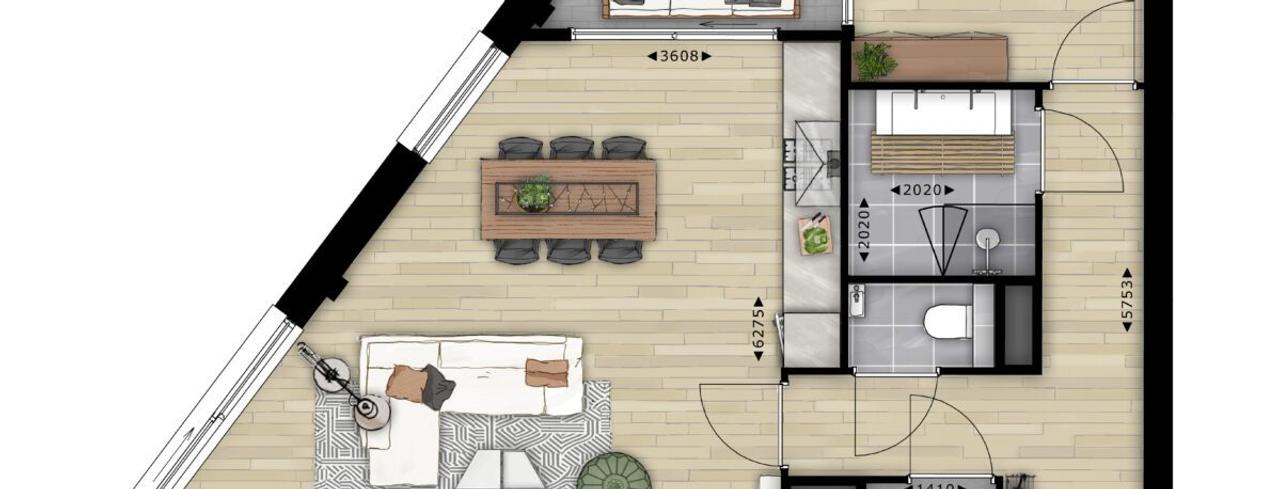 2-kamerappartement met loggia in hartje Arnhem - Afbeelding 13