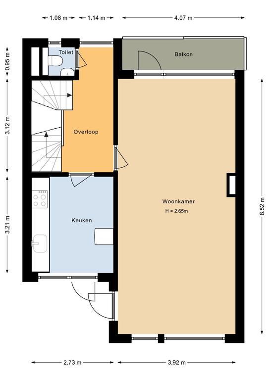 Maisonnette met 4 slaapkamers bij station - Afbeelding 11