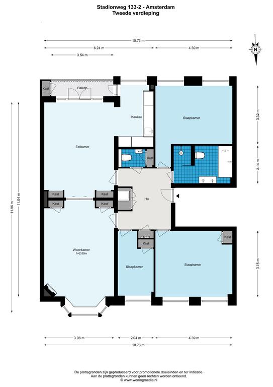 117 m² appartement met 4 slaapkamers - Afbeelding 31