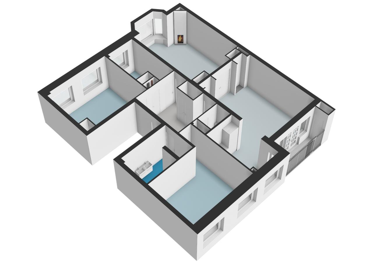 117 m² appartement met 4 slaapkamers - Afbeelding 32