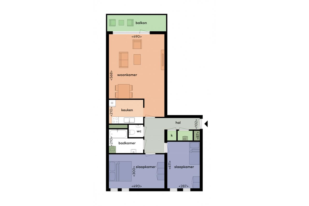 Zuidbalkon bij centrum en station - Afbeelding 32