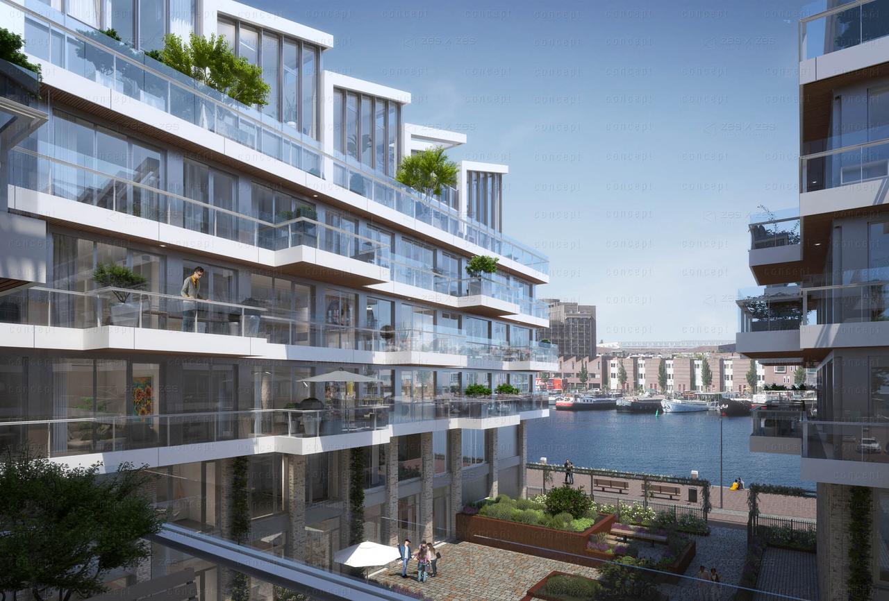 85 m² appartement met balkon in Cruquiuseiland - Afbeelding 1