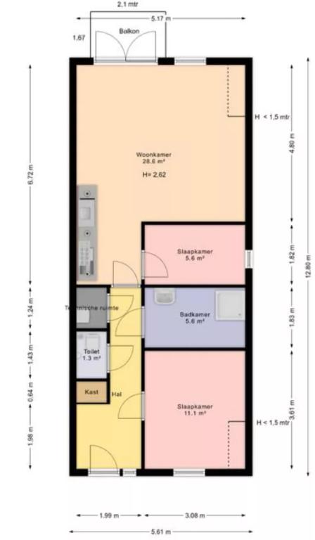 3-kamerappartement met parkeerplek - Afbeelding 20