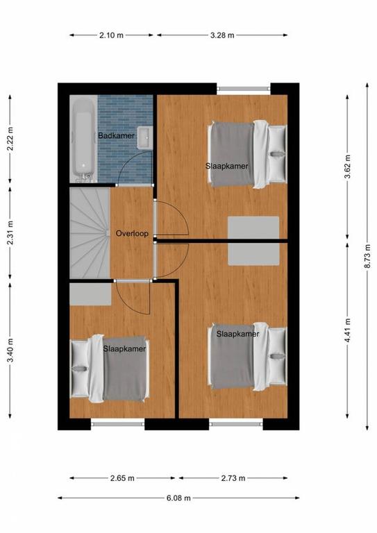 4-slaapkamer tussenwoning met zonnige tuin - Afbeelding 18