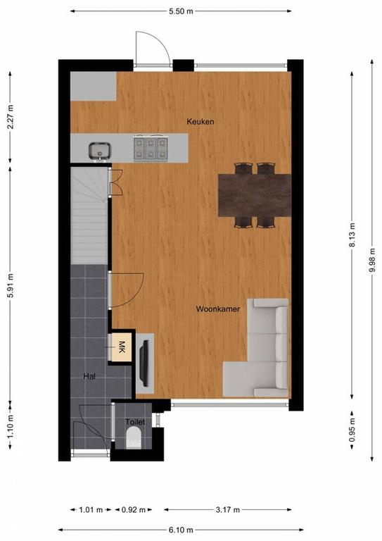 4-slaapkamer tussenwoning met zonnige tuin - Afbeelding 19