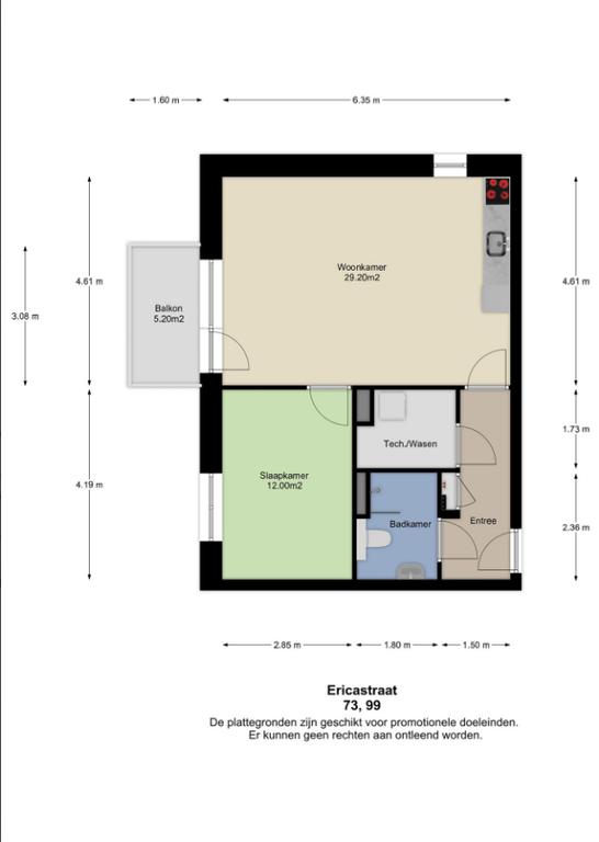Nieuw 2-kamerappartement bij Stadswandelpark - Afbeelding 8