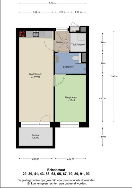 Slim 2-kamerappartement bij Stadswandelpark - Afbeelding 8