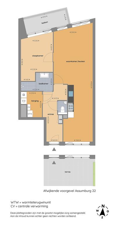 74 m² appartement met balkon in Toolenburg - Afbeelding 7