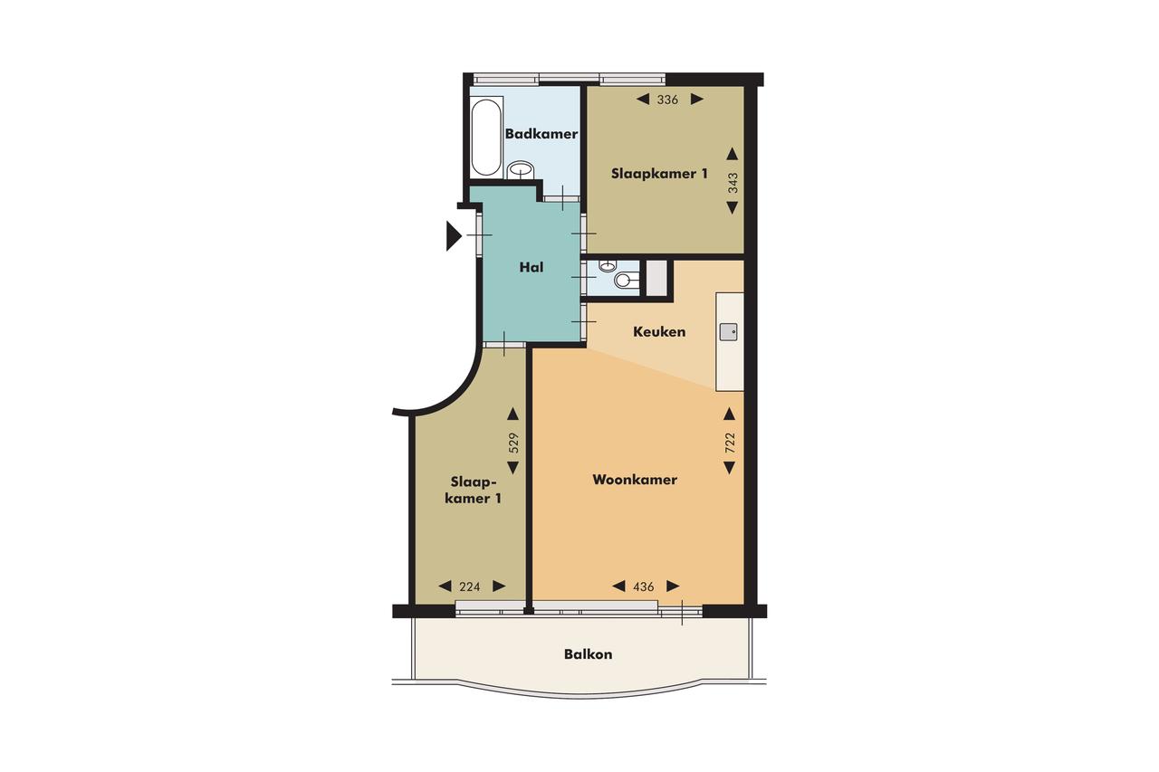 2-Bedroom Apartment with Balcony in Rubroek - Image 5
