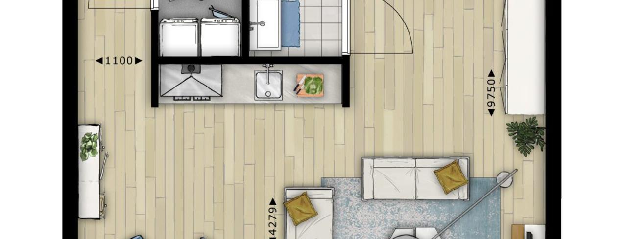 65 m² Urban Loft with Terrace on Strijp-S - Image 21