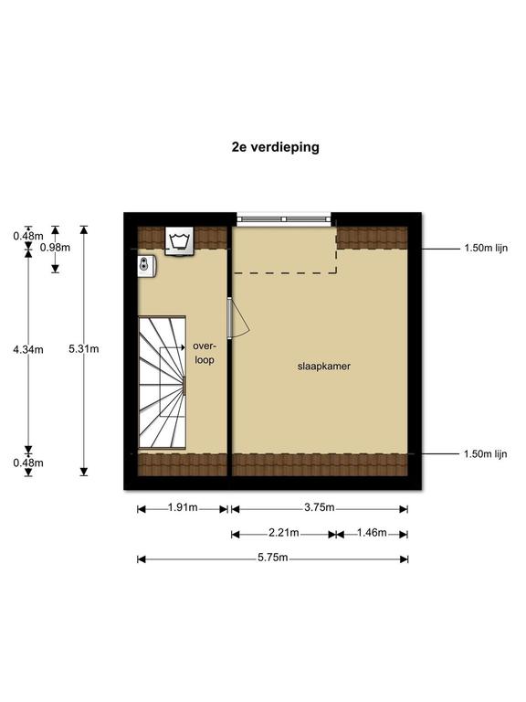 110 m² tussenwoning met zonnige westtuin - Afbeelding 22