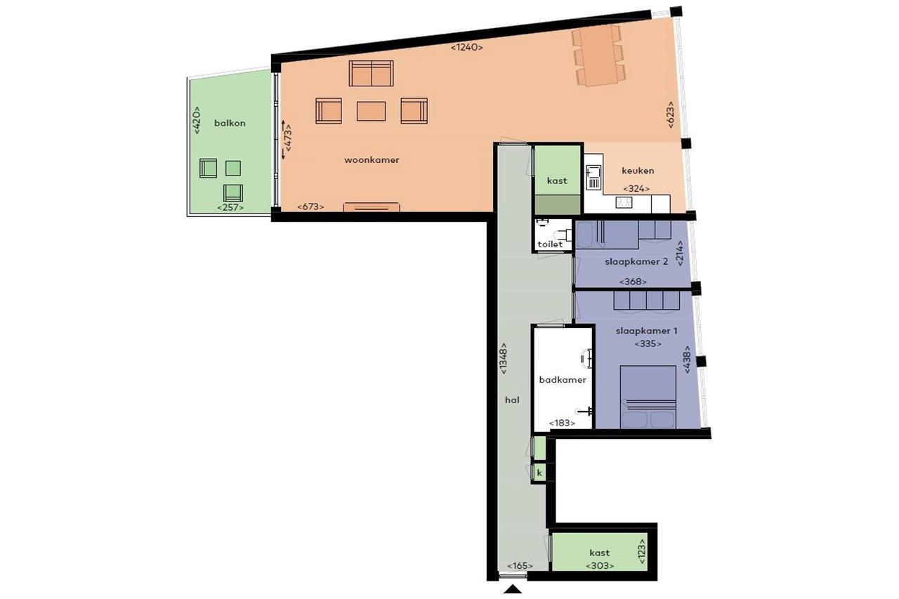 122 m² en twee slaapkamers in Leiden - Afbeelding 23