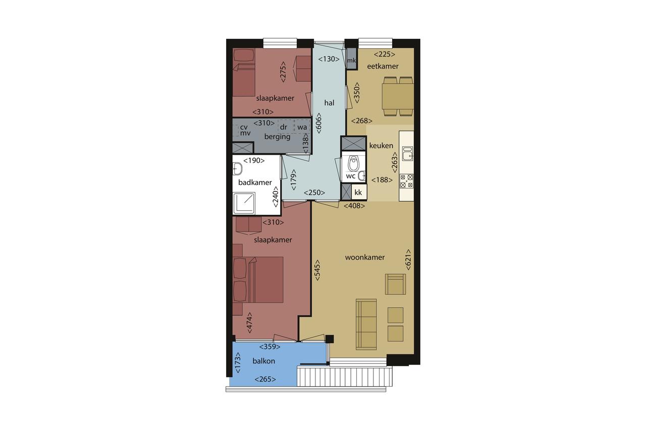 86 m² of living space with balcony in Elzenhagen - Image 17