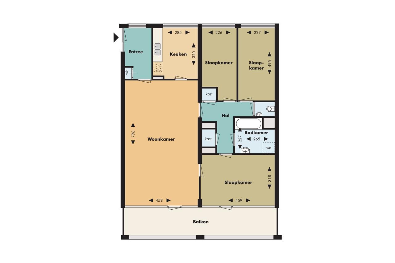 103 m² of living space with marina views - Image 16