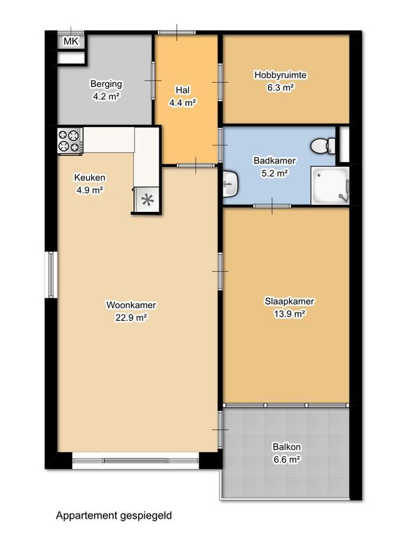 Sunny 55+ apartment with open views - Image 17