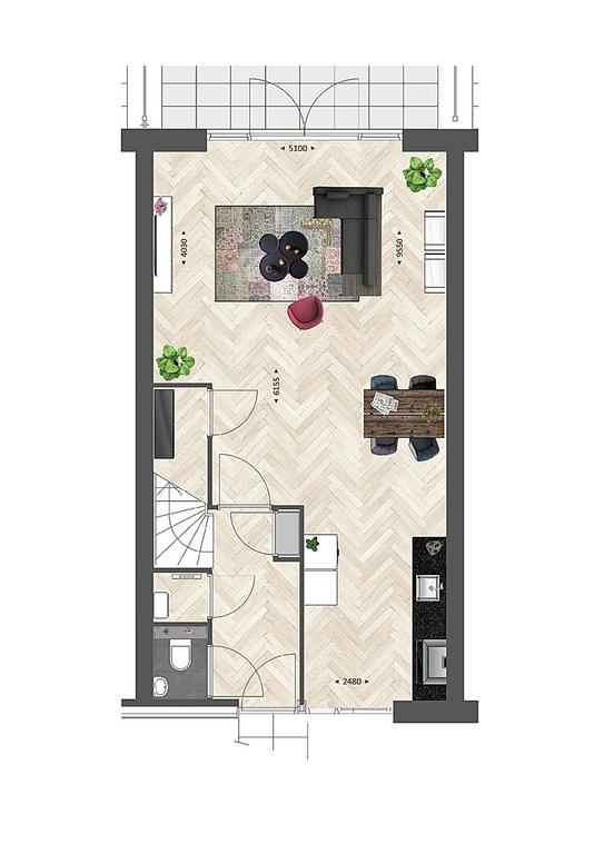 116 m² mid-terrace house with south-facing garden - Image 5