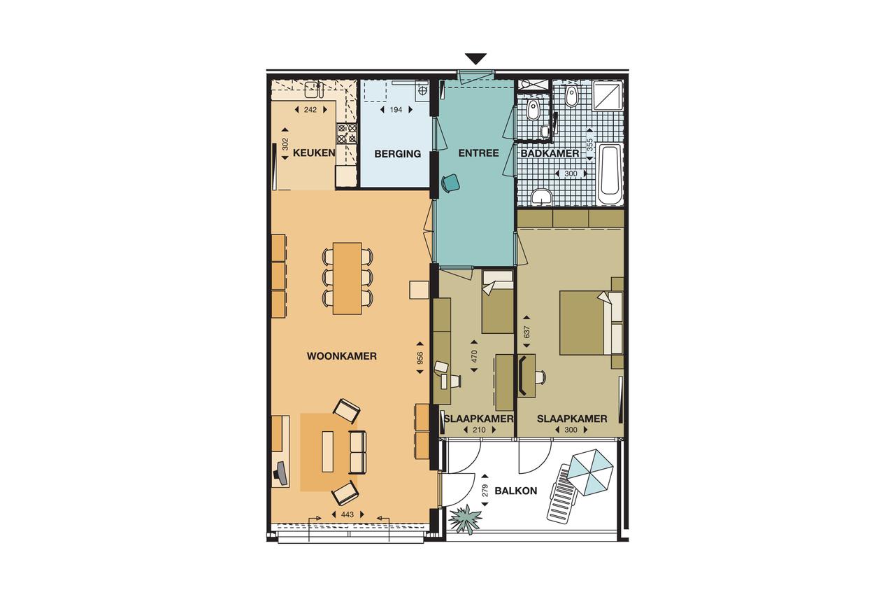 110 m² wonen met zonnige loggia in Wyck - Afbeelding 13