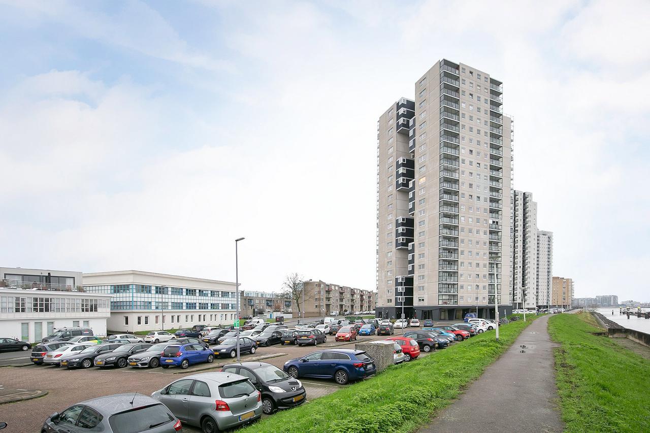 Uitzicht op de Maas vanaf de 10e verdieping - Afbeelding 1