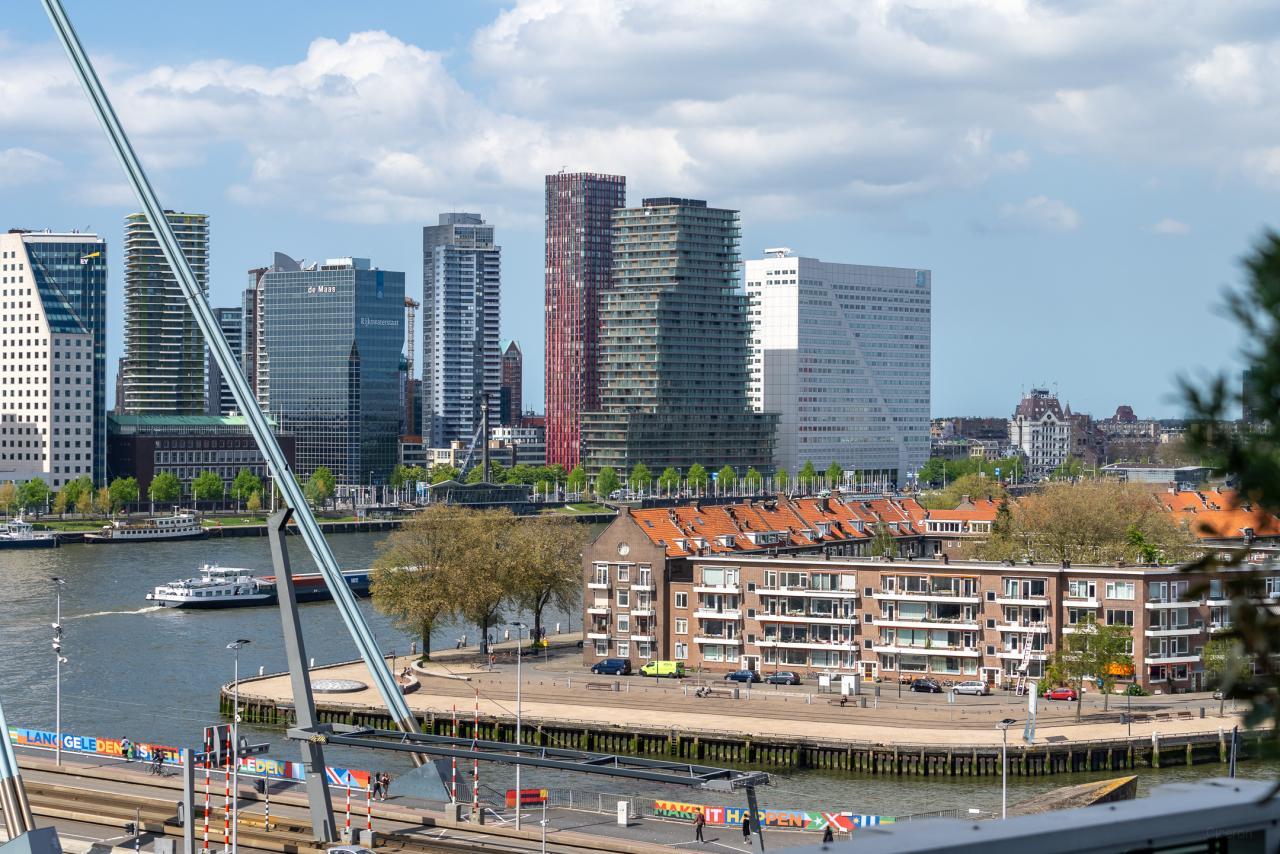 Balkon op de 10e etage aan de Boompjes - Afbeelding 7