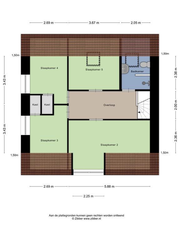 142 m² hoekwoning met vijf slaapkamers - Afbeelding 16