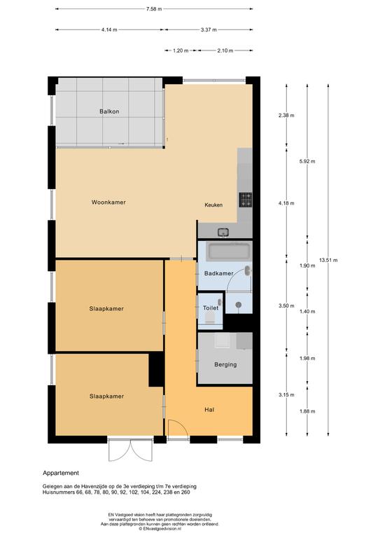 92 m² of living space with balcony on IJburg - Image 12