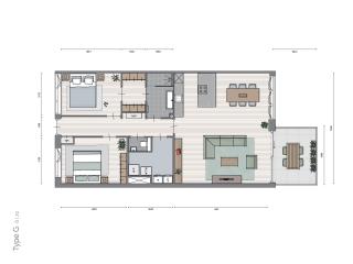 106 m² wonen met balkon op het zuiden - Afbeelding 14