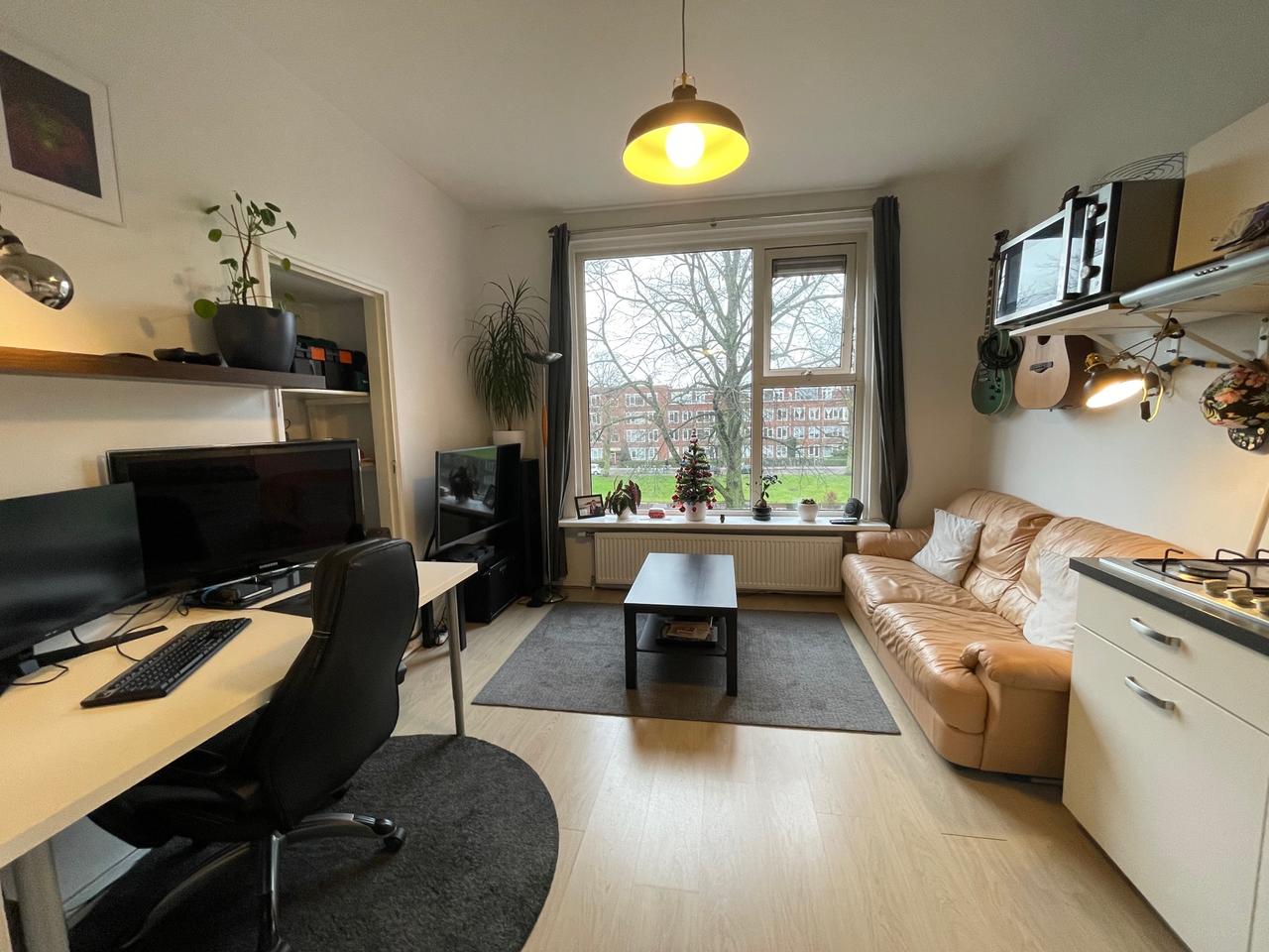 Lichte studio met slaapkamer aan Gorechtkade - Afbeelding 1