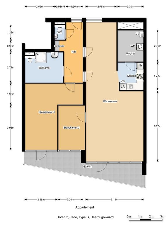 113 m² appartement met terras en garage - Afbeelding 11