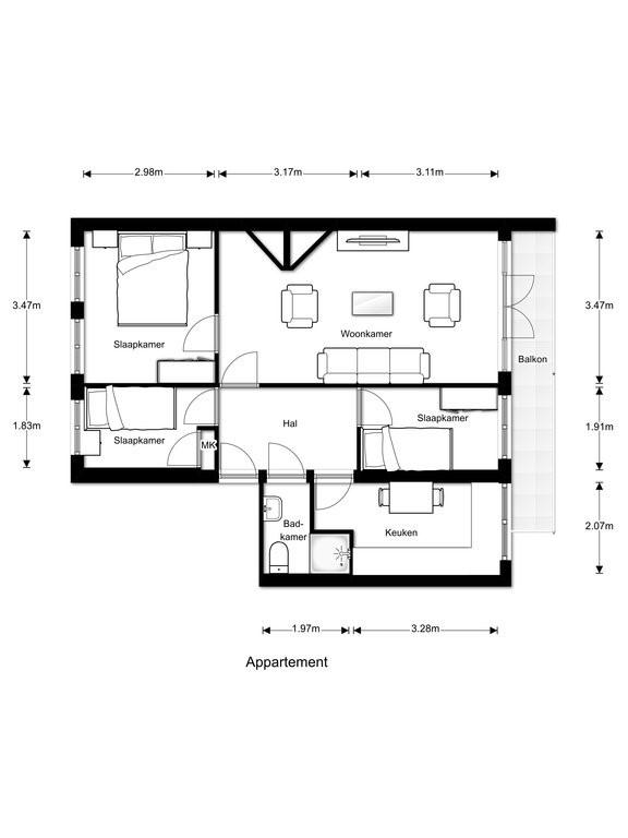 Three Bedrooms on Amstelkade - Image 20