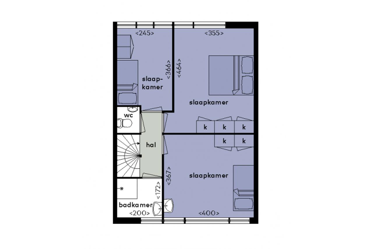 137 m² woonruimte met drie slaapkamers - Afbeelding 17