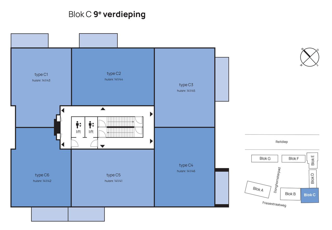 88 m² met balkon aan het Reitdiep - Afbeelding 22