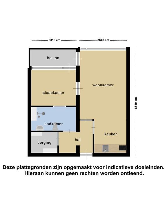 55 m² seniorenappartement met terras - Afbeelding 12