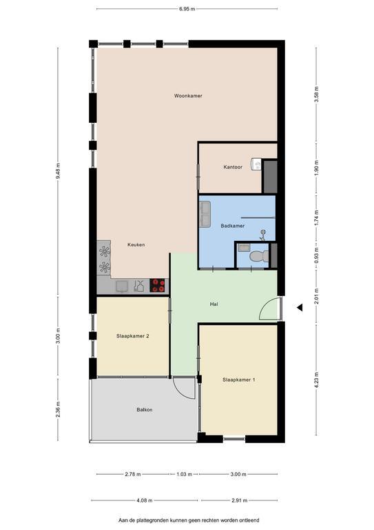 95 m² appartement met 2 slaapkamers in De Haverleij - Afbeelding 18