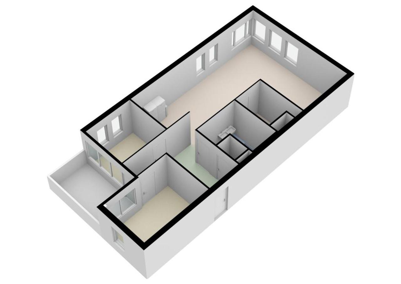 95 m² appartement met 2 slaapkamers in De Haverleij - Afbeelding 19