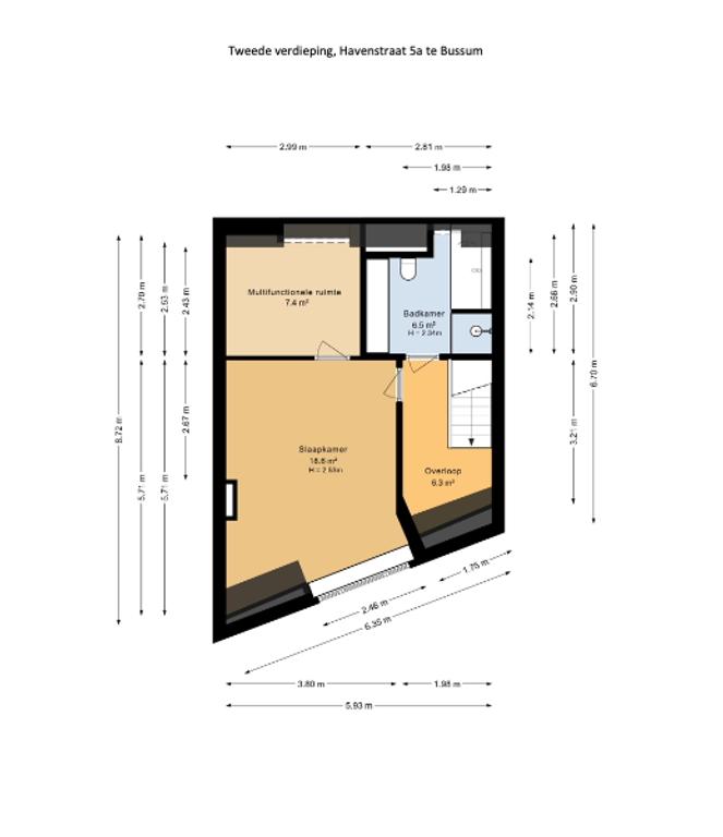 Renovated 90 m² apartment in central Bussum - Image 14