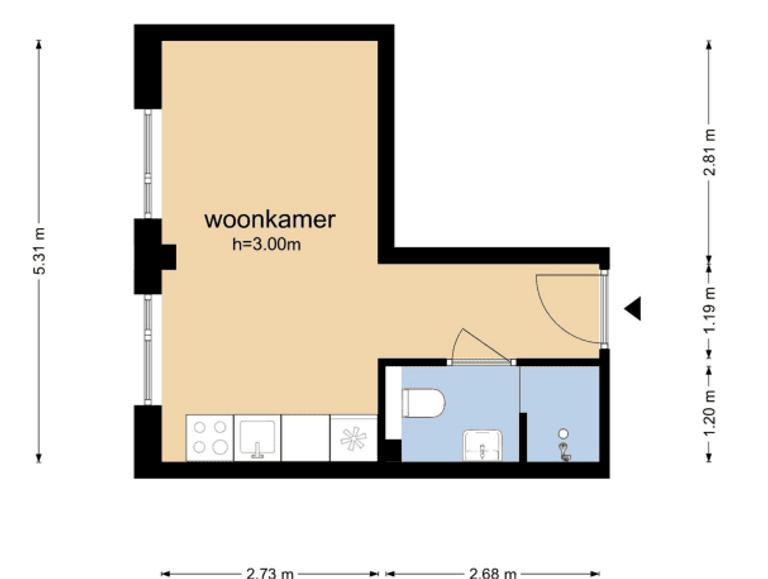 Compacte studio bij station Presikhaaf - Afbeelding 7