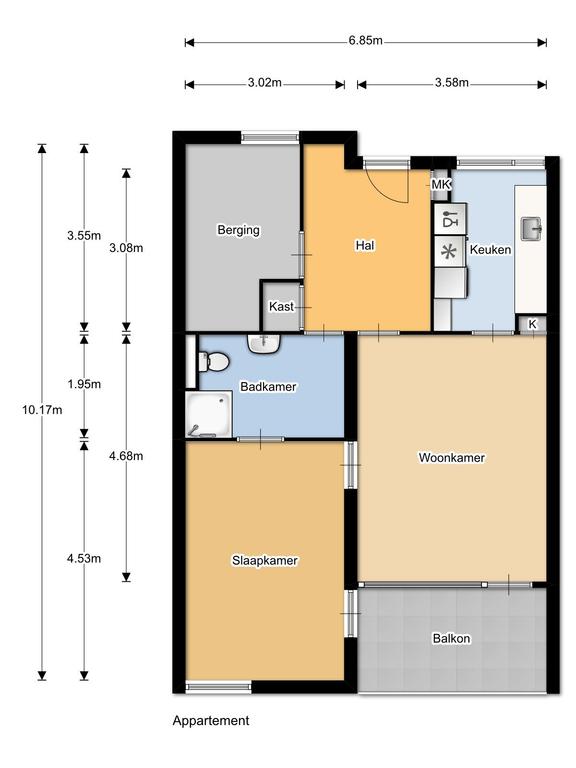 Gelijkvloers appartement met terras in Voorst - Afbeelding 13