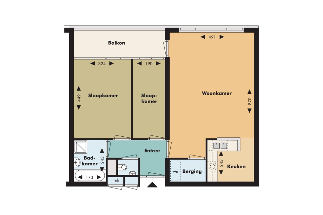 88 m² met wintertuin in Tilburg - Afbeelding 11
