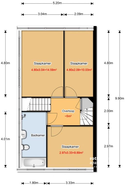 144 m² huis met tuin, garage en oprit - Afbeelding 23