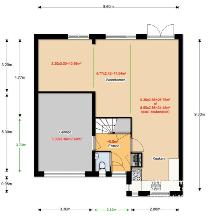 144 m² huis met tuin, garage en oprit - Afbeelding 25