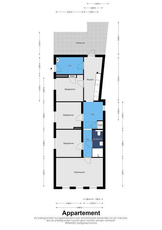 3 slaapkamers met zonnig dakterras - Afbeelding 25