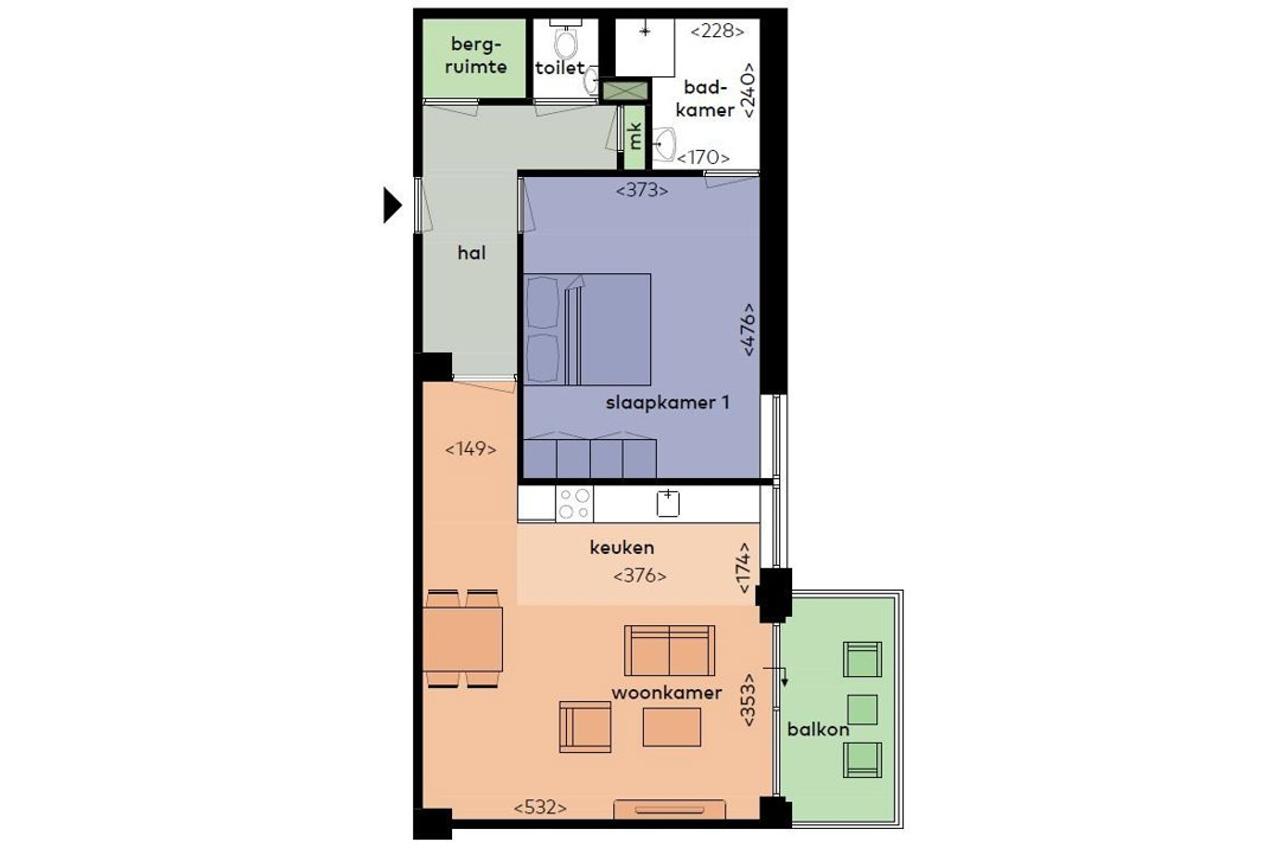A+ appartement met balkon in Hanzeland - Afbeelding 21