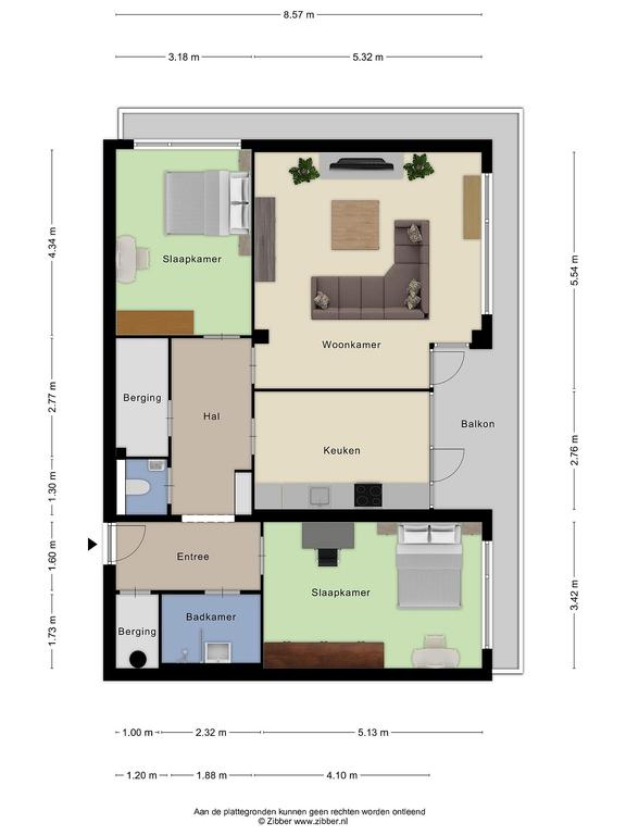 96 m² appartement met balkon in Amstelveen - Afbeelding 7