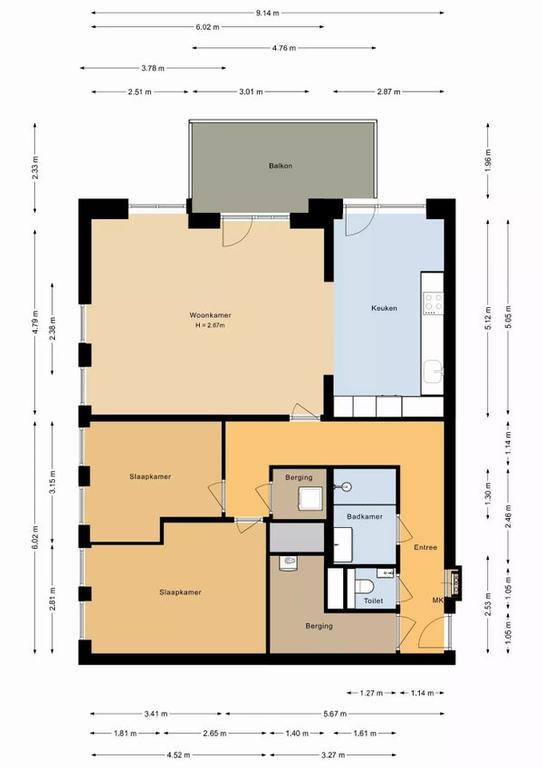 Gemeubileerd 2-slaapkamerappartement met uitzicht - Afbeelding 26