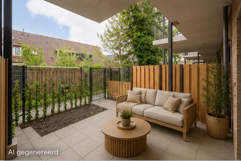 Privétuin bij 2-kamerappartement in Zaandam - Afbeelding 5