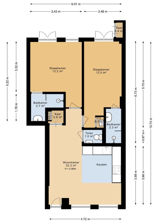 Appartement met tuin in Hoofddorppleinbuurt - Afbeelding 18