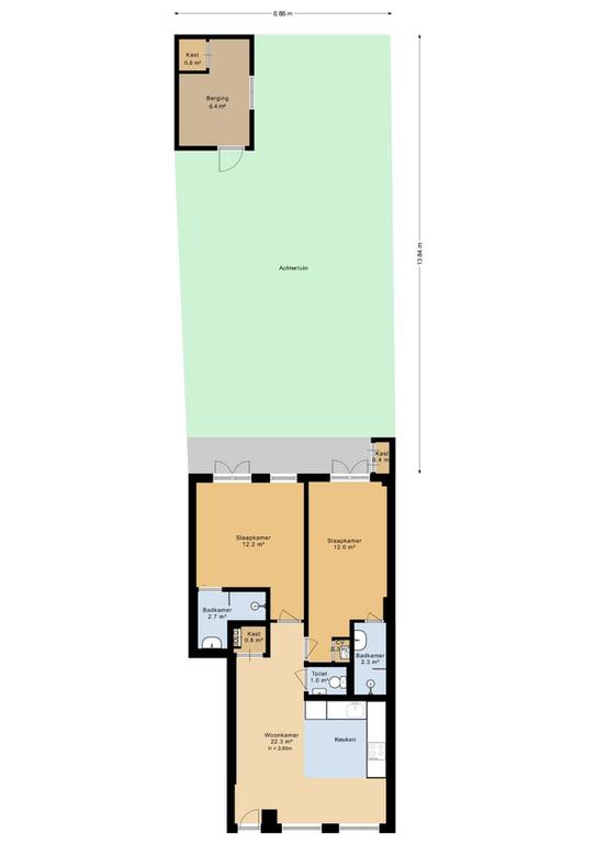 Appartement met tuin in Hoofddorppleinbuurt - Afbeelding 19