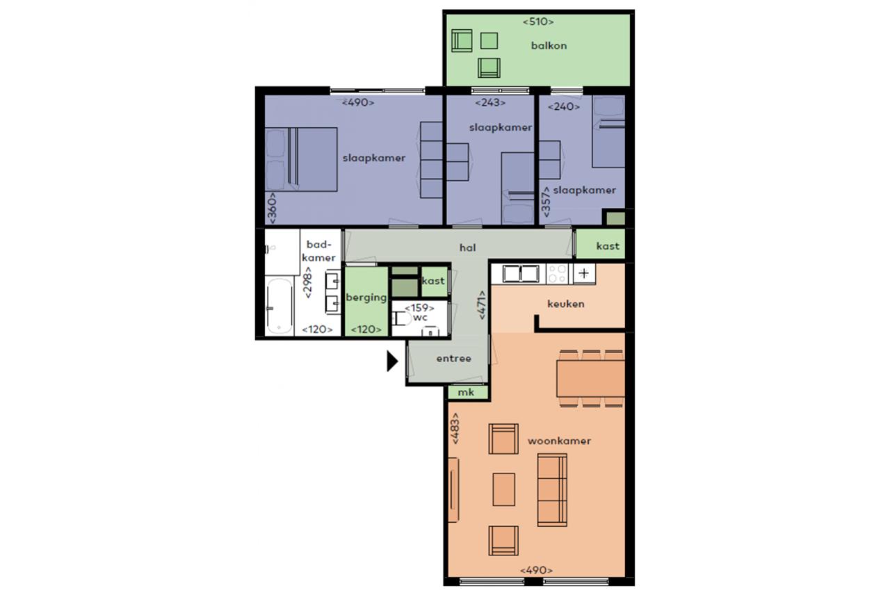 100 m² apartment with balcony in Groningen - Image 24