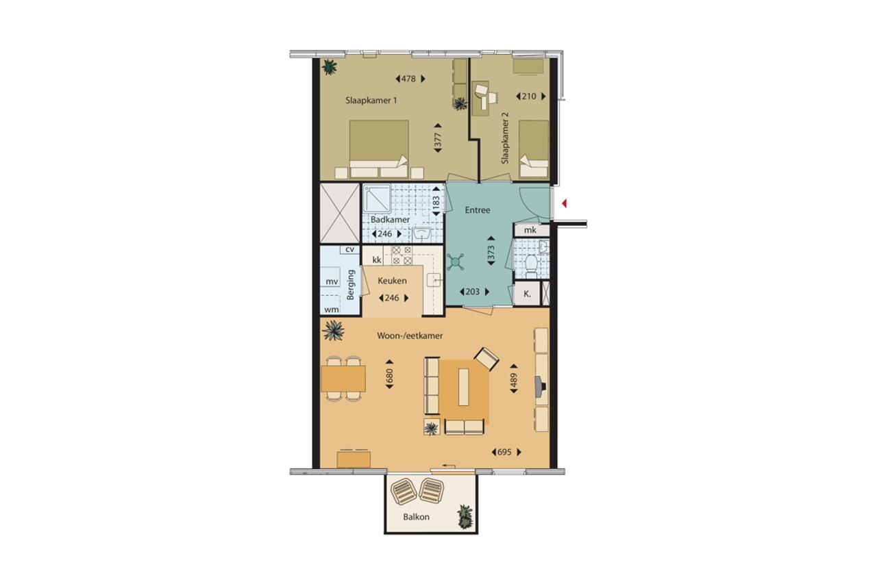 85 m² with balcony and energy rating A - Image 5