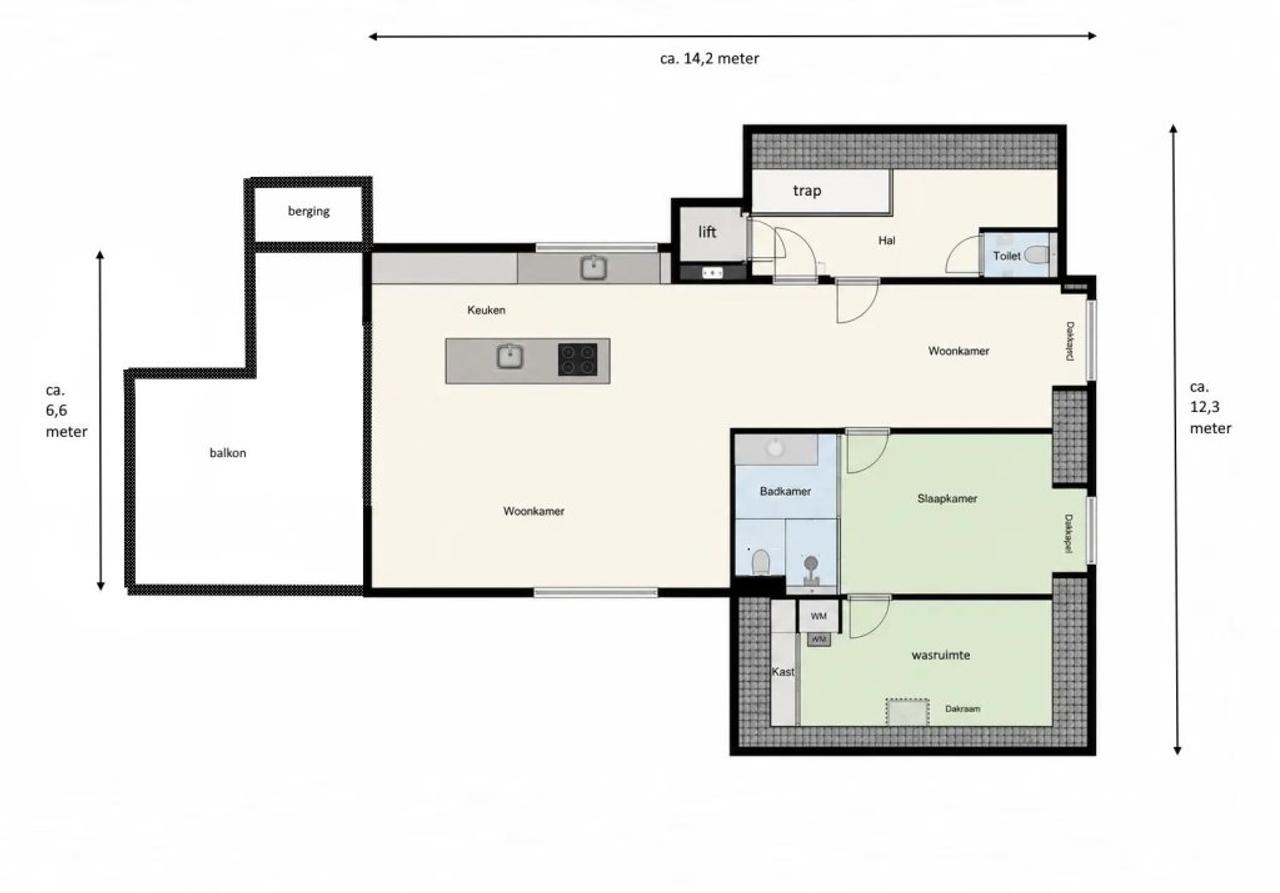 Penthouse with Sunny Rooftop Terrace in Zierikzee - Image 23